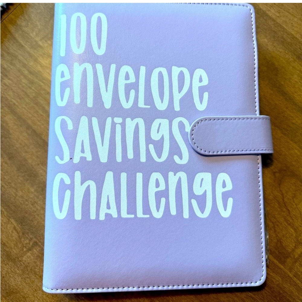 Brand New Purple 100 Days SAVINGS Challenge Book